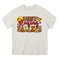 Cream busy raising ballers softball Heavy Core Tee - Jasminsmagicworld