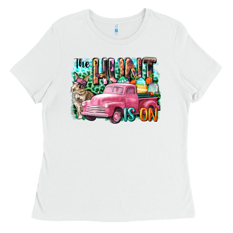 The Hunt Is On Easter Day Ladies Tee by CowGirlArtShop | Teevron