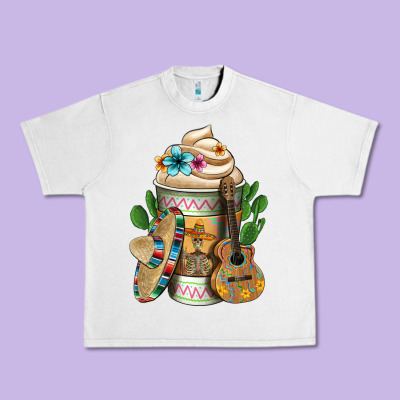 Mexican Hot Coffee Cup Urban Heavy Tee Designed By Fadigitalartstudio