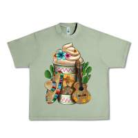 Oil Green Mexican Hot Coffee Cup Urban Heavy Tee - FaDigitalArtStudio