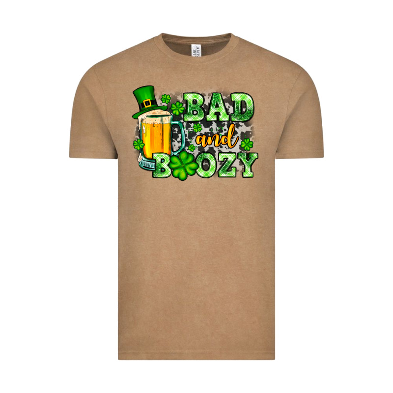 St. Patrick's Bad And Boozy Vintage Tee by OliviaCreatesArt | Teevron
