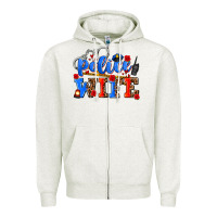 Oatmeal Heather police wife Zipper Hoodie - AdoDesignShop