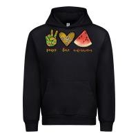 Black peace love watermelon Urban Hoodie - JahusDesignShop