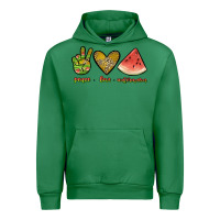 Emerald peace love watermelon Urban Hoodie - JahusDesignShop