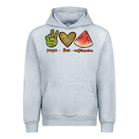 Heather Grey peace love watermelon Urban Hoodie - JahusDesignShop