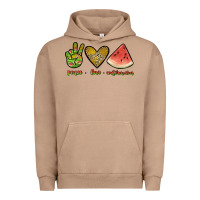 Pigment Burro peace love watermelon Urban Hoodie - JahusDesignShop