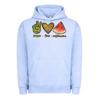 Pigment Grape Ice peace love watermelon Urban Hoodie - JahusDesignShop