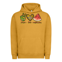 Pigment Peanut Butter peace love watermelon Urban Hoodie - JahusDesignShop