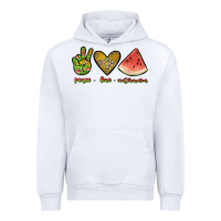 White peace love watermelon Urban Hoodie - JahusDesignShop