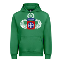 Emerald 82nd Airborne Div Parachutist Wings and Patch - Distressed Urban Hoodie - baoMotion
