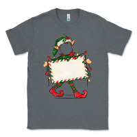 Charcoal Heather customize christmas elf Classic Tee - CowGirlArtShop