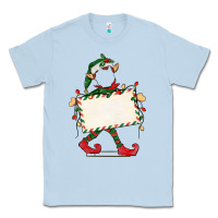 Dusty Blue customize christmas elf Classic Tee - CowGirlArtShop