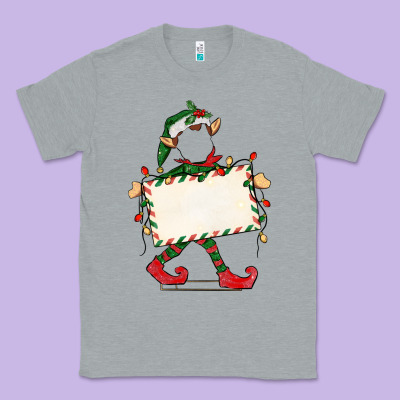 Customize Christmas Elf Classic Tee Designed By Cowgirlartshop