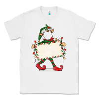 White customize christmas elf Classic Tee - CowGirlArtShop