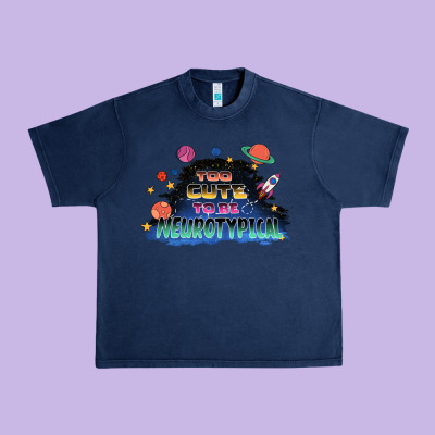 Too Cute To Be Neurotypical Urban Heavy Tee Designed By Fadigitalartstudio
