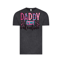 Vintage Black daddy is my valentine Vintage Tee - OliviaCreatesArt