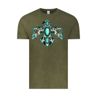 Vintage Olive Western Thunderbird Vintage Tee - Jasminsmagicworld