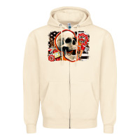 Sandshell firefighter skull Zipper Hoodie - AdoDesignShop