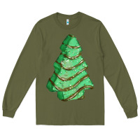 Army Green green christmas cake Long Sleeve Tee - FaDigitalArtStudio