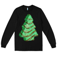 Black green christmas cake Long Sleeve Tee - FaDigitalArtStudio