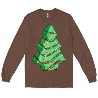Chestnut green christmas cake Long Sleeve Tee - FaDigitalArtStudio