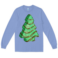 Colony Blue green christmas cake Long Sleeve Tee - FaDigitalArtStudio