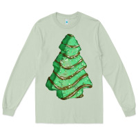 Matcha green christmas cake Long Sleeve Tee - FaDigitalArtStudio