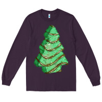 Plum green christmas cake Long Sleeve Tee - FaDigitalArtStudio