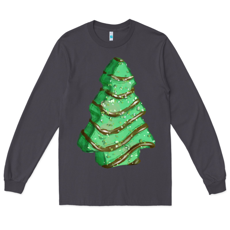 Green Christmas Cake Long Sleeve Tee by FaDigitalArtStudio | Teevron