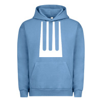 Pigment Pebble Blue kitchen utensil fork simple easy halloween party costume long sleeve t Urban Hoodie - baoMotion