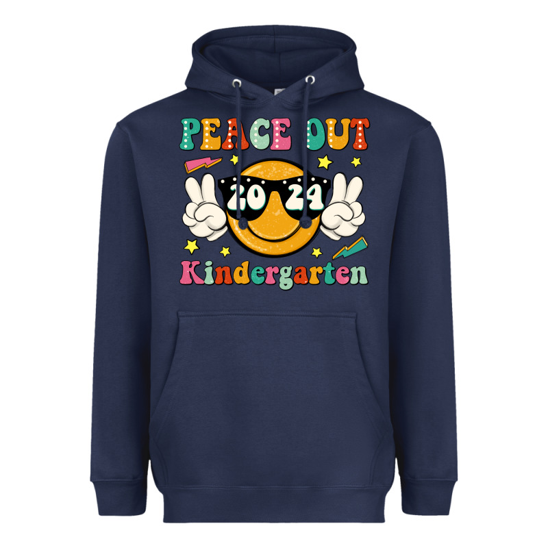 Peace Out 2024 Kindergarten Heavyweight Hoodie by JahusDesignShop | Teevron