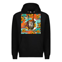 Black Hereford Bull Premium Hoodie - LillyAllenDesigns