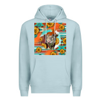 Blue Mist Hereford Bull Premium Hoodie - LillyAllenDesigns