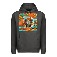 Charcoal Heather Hereford Bull Premium Hoodie - LillyAllenDesigns