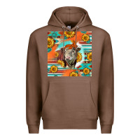 Chestnut Hereford Bull Premium Hoodie - LillyAllenDesigns