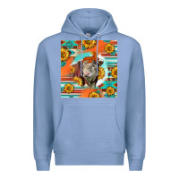 Colony Blue Hereford Bull Premium Hoodie - LillyAllenDesigns