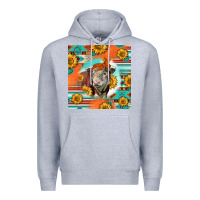 Heather Grey Hereford Bull Premium Hoodie - LillyAllenDesigns