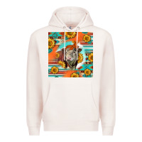 Pale Pink Hereford Bull Premium Hoodie - LillyAllenDesigns