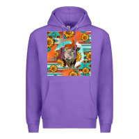 Purple Hereford Bull Premium Hoodie - LillyAllenDesigns