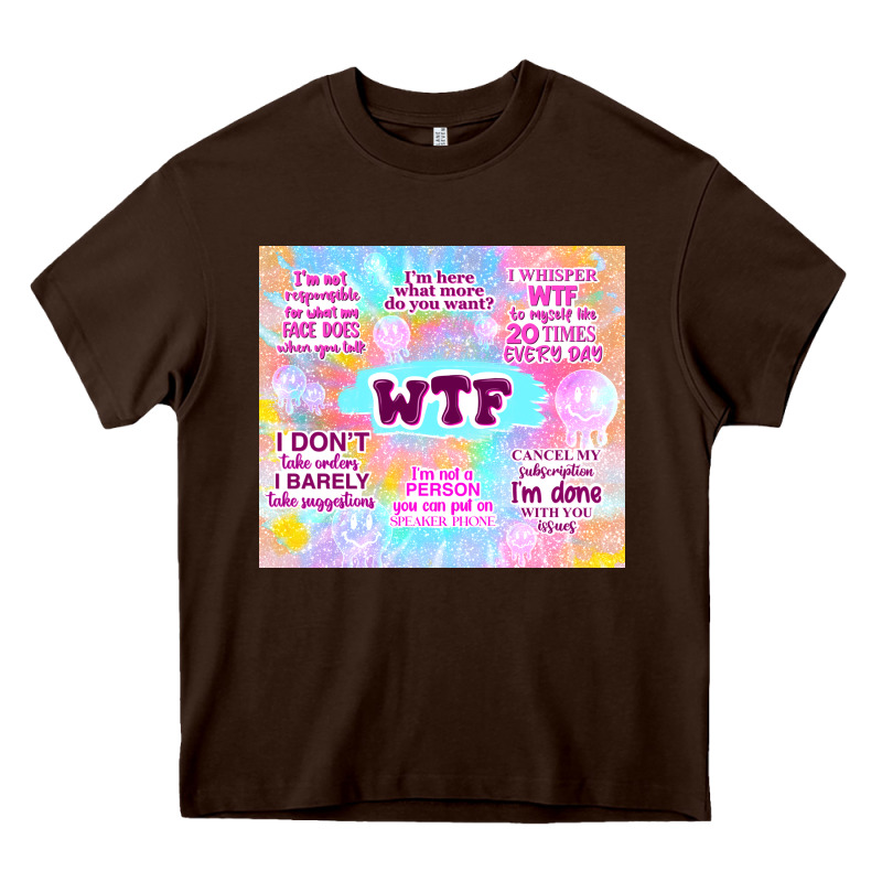 Sarcastic Wtf Heavy Core Tee by TumblerDesignByShophia | Teevron
