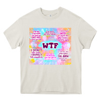 Cream sarcastic wtf Heavy Core Tee - TumblerDesignByShophia