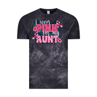 Cloud Black i wear pink for my aunt Vintage Tee - FaDigitalArtStudio