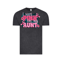 Vintage Black i wear pink for my aunt Vintage Tee - FaDigitalArtStudio