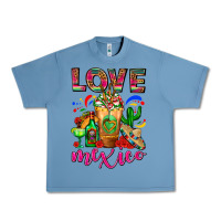 Pebble Blue Love Mexico Cold Drink Frappe Urban Heavy Tee - FaDigitalArtStudio