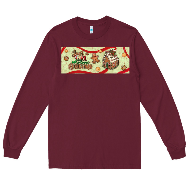 Just A Girl Who Loves Christmas Long Sleeve Tee by BundleAndBundleShop | Teevron
