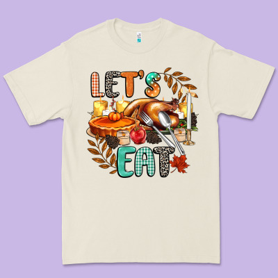 Lets Eat Premium Tee Designed By Cowgirlartshop