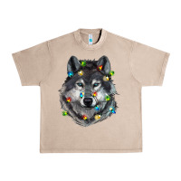 French Oak Christmas with wolf Urban Heavy Tee - RanaPortraitStore