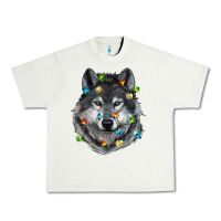 Pistachio Christmas with wolf Urban Heavy Tee - RanaPortraitStore