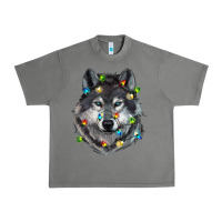 Tornado Christmas with wolf Urban Heavy Tee - RanaPortraitStore