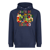 Navy cinco de drinko Heavyweight Hoodie - JahusDesignShop